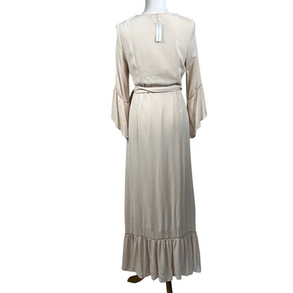 Baltic Born wrap maxi dress, blush pink, small, NWT, romantic, ethereal, soft - Picture 3 of 6